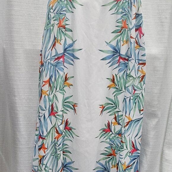 Show Me Your Mumu Womens Maxi Dress XS Tropical Palm Party T-Rex T Strap pre-own - Picture 2 of 8